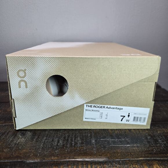 NEW On Cloud The Roger Advantage Womens Size 7 Court Tennis Shoes White - Picture 12 of 12